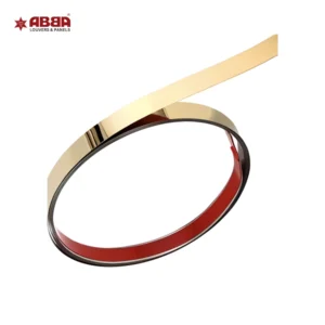 SS Edge Profile Gold Wall Trim - THICKNESS : 10MM