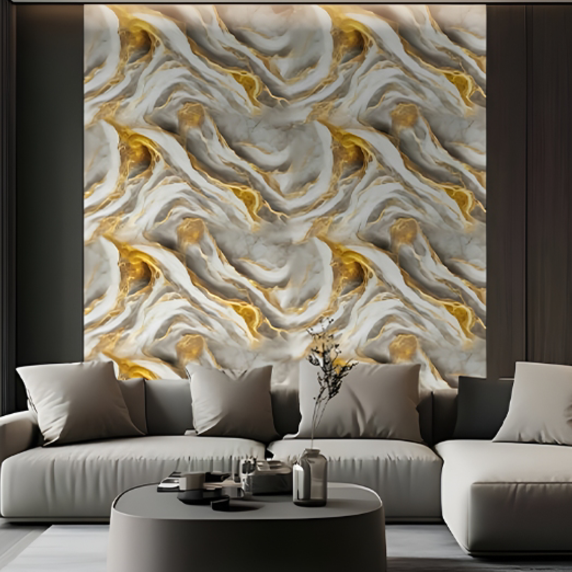 3D Art Stickers – AB-G30 (GOLDEN VORTEX) - Image 2